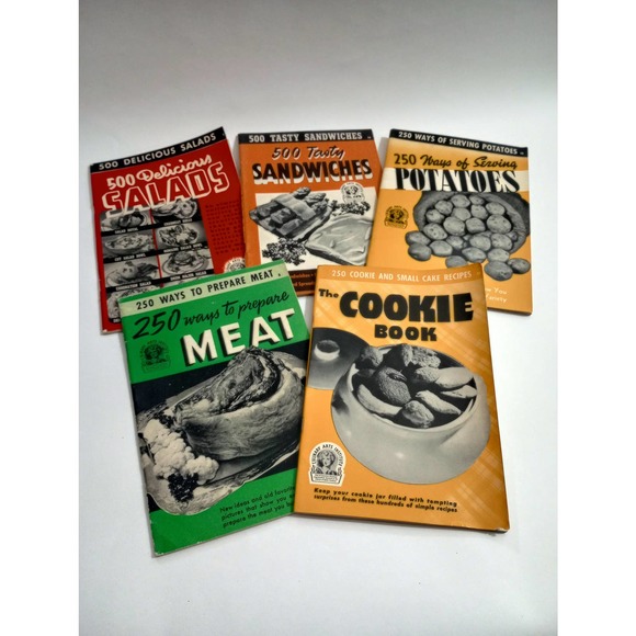 Culinary Arts Institute Cookbooks Sandwiches, Cookies, Potatoes, Meat & Salads - Picture 1 of 10